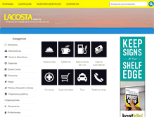 Tablet Screenshot of lacosta.com.uy